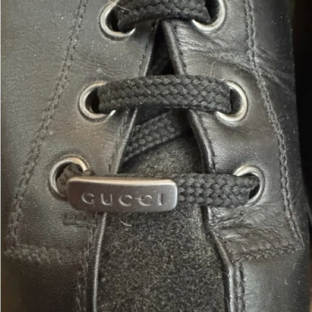 Gucci Men's Black Leather Oxfords